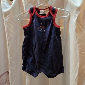 Small Wonders Navy and Red Kids Tank Top